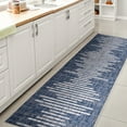 thumbnail image 4 of JONATHAN Y SANTA MONICA 2 x 10 Runner Rug, Zolak Berber Stripe Geometric - Blue/Ivory, SMB124C-210, 4 of 9