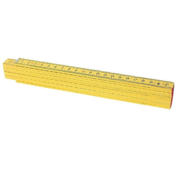 HLONK Standard Metric Folding Ruler Plastic Measuring Tools Durable 2 Meter Long Stick