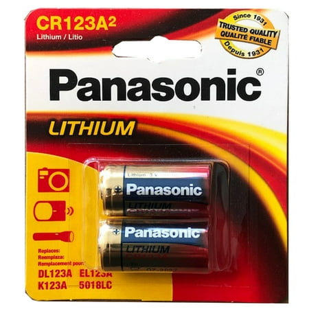 Panasonic 3V CR-123 2/3A Photo Lithium Battery Replace EL123 K123A DL123 (Best Rechargeable Cr123 Batteries 2019)