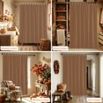 thumbnail image 6 of Pure Caramel Shower Curtain, Waterproof Shower Curtains for Bathroom, Modern Solid Color Minimalist Art Washable Fabric Bathtub Curtain Set Bath Decor with 12 Hooks 48"x72", 6 of 8