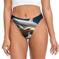 thumbnail image 1 of Fotbe Coral Fish Dolphin Tanga Sin Costuras para Mujer con Estampado – Panties Invisibles, Transpirables y Cómodos para Uso Diario-Large, 1 of 6