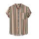 thumbnail image 1 of Camisa de verano que imprime la parte superior de la solapa de la camisa de manga corta de los hombres ocasionales Pompotops oipoqjl25321, 1 of 9
