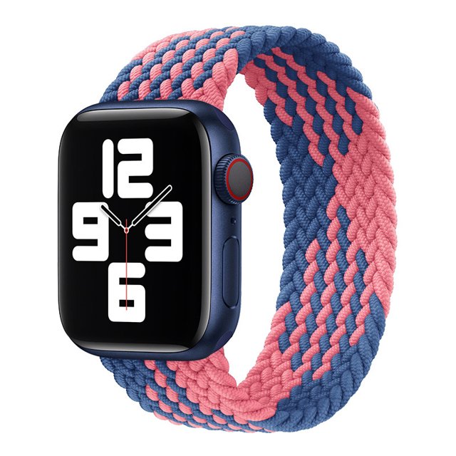 Adecuado para Apple watch apple watch9 correa SE87654321 generación correa de nailon tejida de un solo círculo elástico