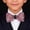 Pink, variant on Bow Ties for Men Pre-tied Men's Bow Ties Adjustable Satin Bow Tie Adjustable Clip On Bow Ties for Men for Age 5 To 10 With Encrusted Leather Bow Ties