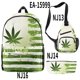 thumbnail image 3 of Mochila de moda con impresión 3D 2021, mochila con hojas, mochila para hombres y mujeres, mochila para estudiantes, compatible con personalización, 3 of 5