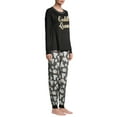 thumbnail image 4 of Secret Treasures Women's and Women's Plus 3-Piece Pajama Set with Hair Scrunchie, 4 of 7