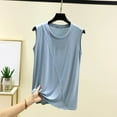 thumbnail image 2 of fatyb Tank Tops for Women Loungewear Sleeveless Comfy Shirts Crewneck Casual Womens Loose Pajama Blouses, 2 of 3