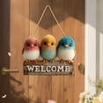 thumbnail image 6 of JoyMoreHome Welcome Front Door Sign, Wood Door Hanger Outdoor Outside Porch Decor Pet Lover Owner Gifts, Farmhouse Wooden Wreath Indoor Wall Hanging Decoration, 6 of 7