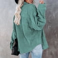 thumbnail image 4 of gakvbuo Clearance Items All 2022!Sweaters For Women Fall Fashion 2022Fashion Women Solid Color Long Sleeve Comfortable Breathable V-Neck Shirt Tops, 4 of 6