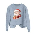 thumbnail image 4 of Buigttklop Christmas Sweatshirts for Women Kawaii 3D Santa Claus Sweatshirt Funny Gifts Long Sleeve Crewneck Cute Graphic Tops, 4 of 4