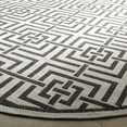 thumbnail image 3 of Safavieh Linden Derbhile Geometric Indoor/Outdoor Area Rug, Light Gray/Charcoal, 6'7" x 6'7" Round, 3 of 9