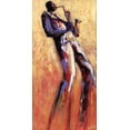 thumbnail image 2 of Stewart, Monica 14x24 Black Ornate Wood Framed with Double Matting Museum Art Print Titled - Sax Solo, 2 of 4