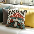 thumbnail image 3 of Mushroom Pillow Covers 18X18 Inch,Colorful Mushroom Throw Pillow Covers,Boho Mushroom Decorative Pillowcases, 3 of 5