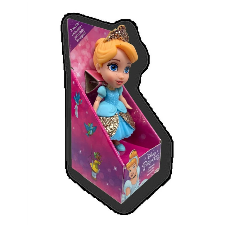 Disney Princess Mini Poseable Miniature 3.5 Doll Sleeping Beauty AURORA  Packed in Clear Display Box