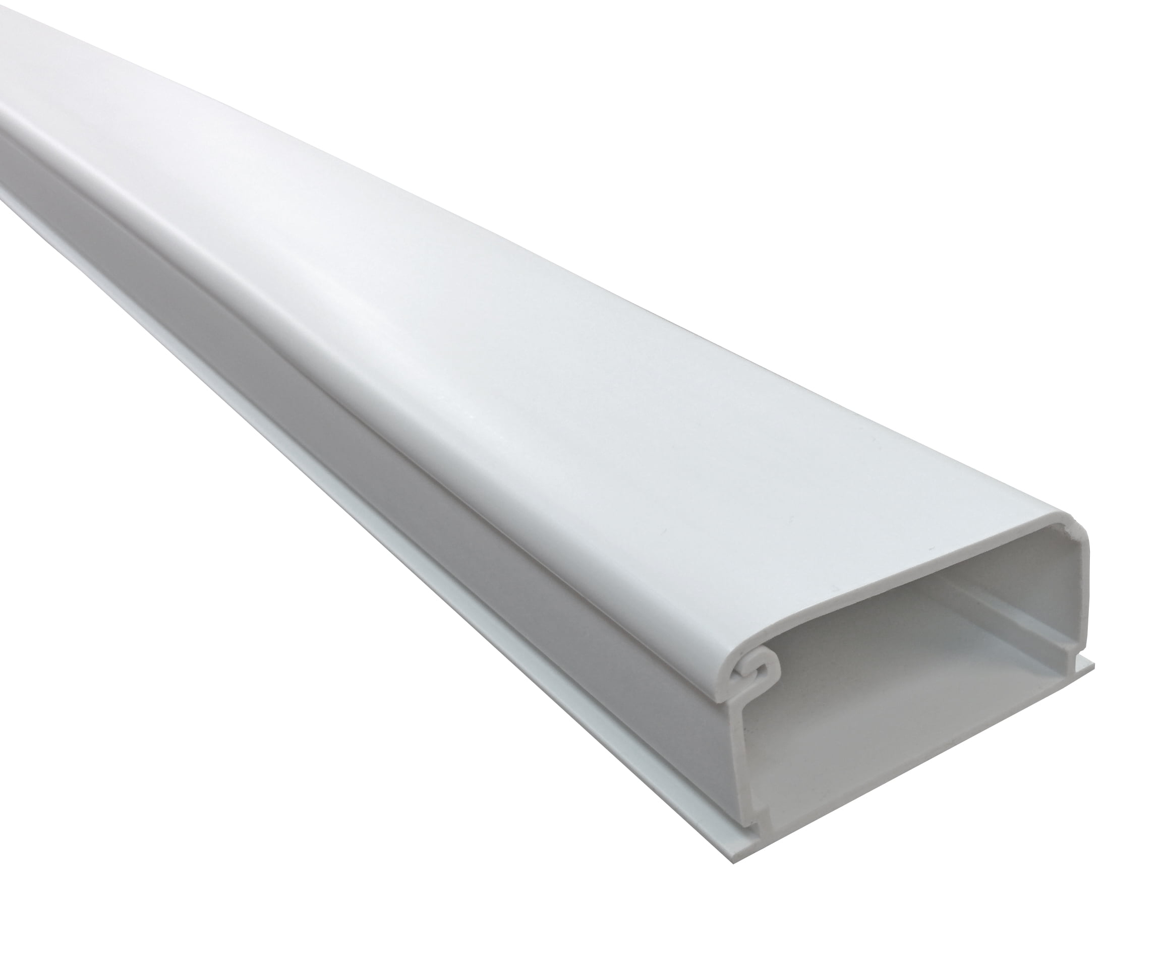 Large Latching Cable Raceway 5FT Stick Length 1 Stick White