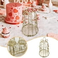 thumbnail image 1 of Mefallenssiah Gold Hollowed Out Iron Bell Candy Box with Bird Cage Shape Candy Box Metal Iron Box, 1 of 6