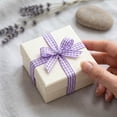 thumbnail image 1 of Plaid Pattern Wrap Paper with Satin Ribbon for Elegant Holiday and Birthday Packaging, 1 of 5
