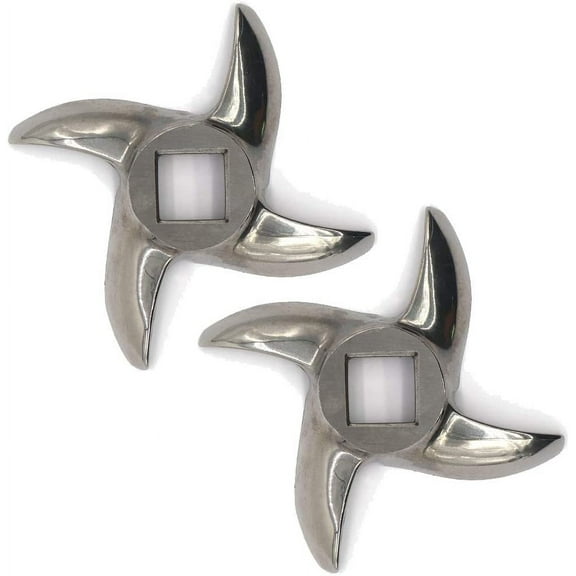 czyyul 2 Pcs #12 Meat Grinder Blade Stainless Steel Knife Cutter Replacement for Grinders  Please check the size and shape