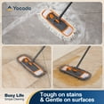 thumbnail image 2 of Yocada Mops for Floor Cleaning with 2 Different Washable Mop Pads and Extendable 55” Long Handle, Multifunction Dust Mop,Orange, 2 of 6