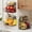 L-Black, variant on 4 Pack Fruit Basket for Kitchen with Lid, Counter&Wall Mounted Hanging Fruit Basket, Potato and Onion Storage, Metal Wire Fruit and Vegetable Storage, Snack Organizer 11.81 * 8.66 * 10.63in