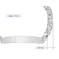 thumbnail image 2 of Pulsera de tejido chino Horoz con corazones 18cm Plata 925, 2 of 3