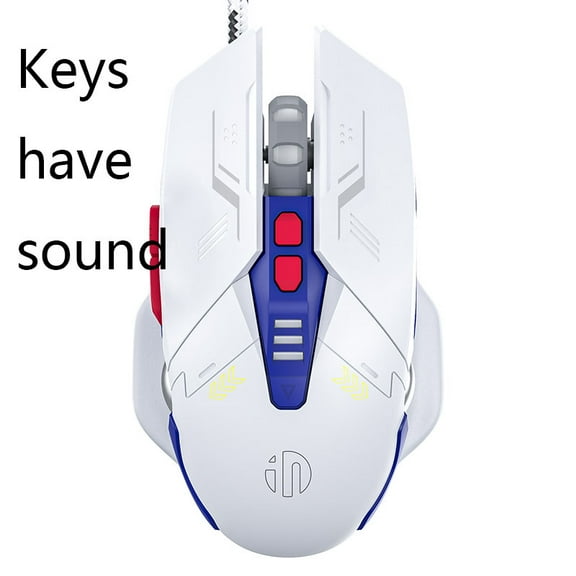 INPHIC W9 Wired Gaming Mouse 4-speed Adjustable DPI Light-tune Mouse Gaming Macro Colorful Breathing Light Effect Ergonomic