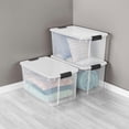 thumbnail image 4 of 4-Pack Ultra Latching  Storage Bins - Heavy-Duty Organizing Containers for Closet, Bathroom, and Office, 4 of 8