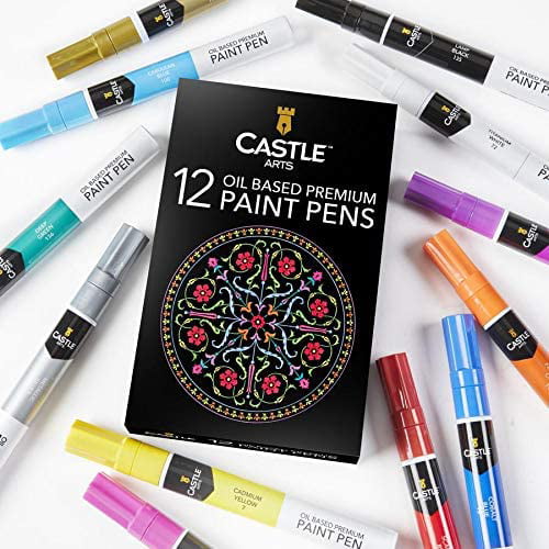Castle Art Supplies 12 Oil Based Paint Pens