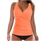 thumbnail image 1 of Conjunto de Bikini de Cintura Alta para las Mujeres sin Mangas Traje de Baño Sólido, Push-Up Acolchado Alto Corte Traje de Baño Blusa, 1 of 5