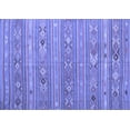 thumbnail image 1 of Ahgly Company Machine Washable Indoor Rectangle Southwestern Blue Country Area Rugs, 6' x 9', 1 of 4