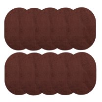 Furnish My Place Modern Plush Solid Chocolate Color Rug - Pets and Kids Friendly Rug, Indoor/Outdoor Mat, Area Rugs Great for Kids, Pets, Event, Living Room, Made in USA, 2' x 4' Oval - Set of 10