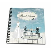 3dRose Wedding Dress Garden Tea Party, Bridal Party - Mini Notepad, 4 by 4-inch