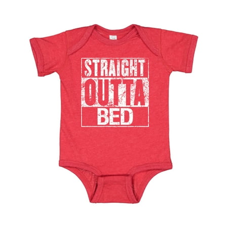 

Inktastic Straight Outta Bed Gift Baby Boy or Baby Girl Bodysuit