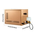 ZHON Steamer Sauna Spa Stall 3Kw Steam Shower Automatic Drainage and