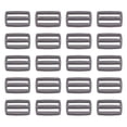 thumbnail image 1 of Unique Bargains 1 Inch Tri-Glide Slide Buckles Webbing Strap Fastener, Gray, 50 Pack, 1 of 5
