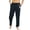 Blue, variant on OSOLU Men All Season Fit Pant Casual Solid Color Feather Painting Cotton Linen Loose Plus Size Trouser Fashion Beach Pockets Pant Fashionable Classic Leisure Bottoms