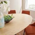 thumbnail image 7 of Modway Lippa 78" Oval Wood Grain Dining Table in Black Natural, 7 of 7