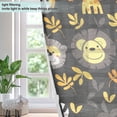 thumbnail image 4 of Lions Zebras Leaves Blackout Curtains Thermal Insulation 63 inch Grommet for Bedroom Living Room Bathroom Kitchen Windows 2 Pack, 4 of 6