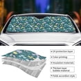 thumbnail image 3 of Yiaed Floral Print Car Windshield Sunshade Front Auto Car Front Window Sun Shade Foldable Sun Visor Shield Cover Auto Accessories for Sedan SUV Truck-Small, 3 of 5