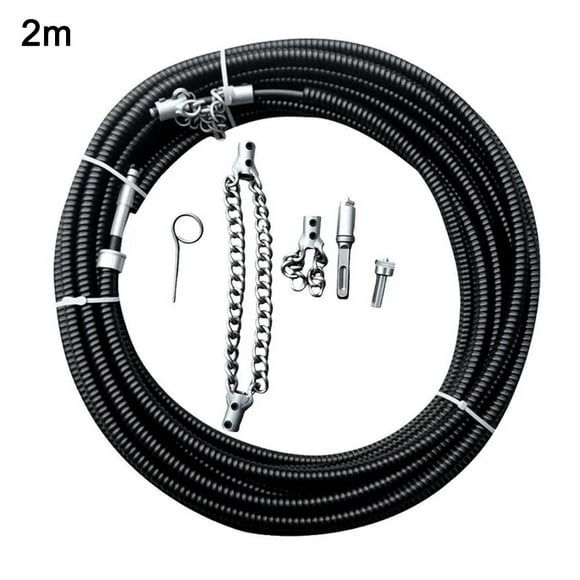 Flex-Shaft Sewer Descaling Chain, New Flex Shaft Sewer Descaler,Push-Type Rotary Cable Sewer Dredge Drilling Tool,Multi-Purpose PVC Pipe Maintenance Tool