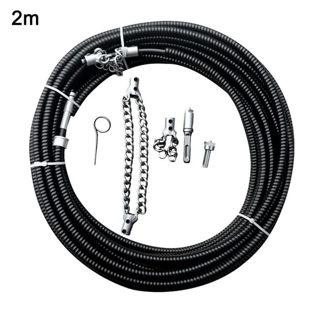 Flex-Shaft Sewer Descaling Chain,Tube Cleaning Knocker,Multi-Purpose PVC Pipe Maintenance Tool,Drain Clog Remover,Pipe Cleaner Dredging Tool,Flexible Hair Tool Drain Opener for Toilets