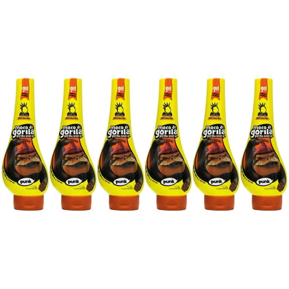 Moco De Gorila Gel Extreme Hold 11.99oz (Yellow) Punk (6 Pack)
