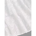 thumbnail image 4 of White Lace Halter Neck Ruched Peplum Mini Dress For Women, 4 of 5