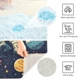 thumbnail image 3 of Yayeee Bath Rug for Bathroom Floor Non Slip Rectangle Fluffy Soft Absorbent Mat, 16"x24", Astronaut Space, 3 of 7