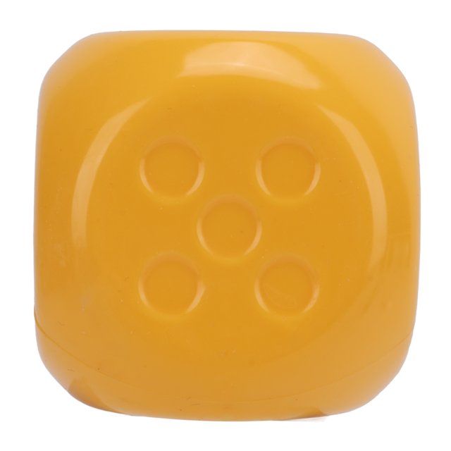 Cube Dog Feeder Toy Soft Bite Teething Toy Dog Chewing Toy Pet Feeding Food Leaking ToyYellow