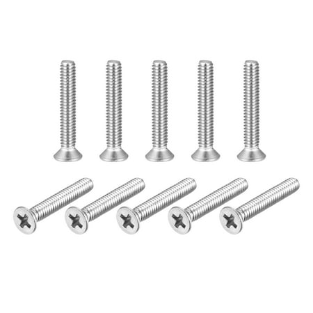 Round Head Screws 10 24 10-32 X 4\" Phillips Flat Head Machine Screws Stainless Flat Head Screws