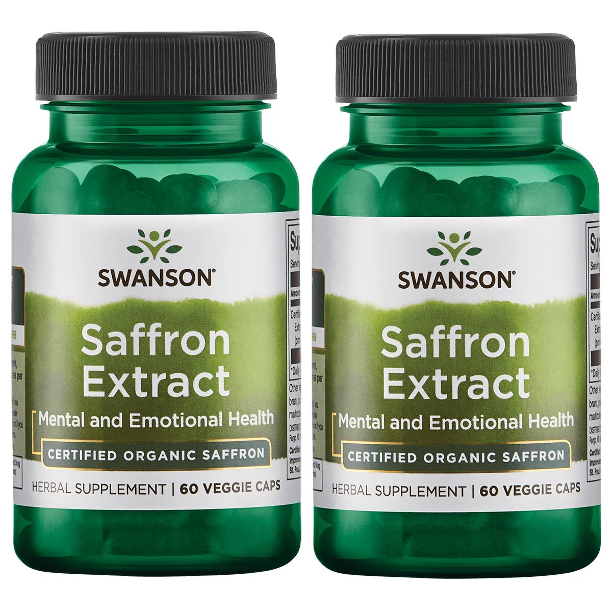 Swanson Saffron Extract Certified Organic Saffron 30 mg 60 Veg Caps 2