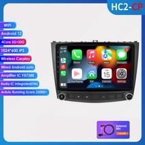Android 12 Bluetooth 2+32GB Wifi Carplay 10.1" Car Stereo Radio Head Unit GPS Navigation For 2006-2012 Lexus IS250 IS300 IS350