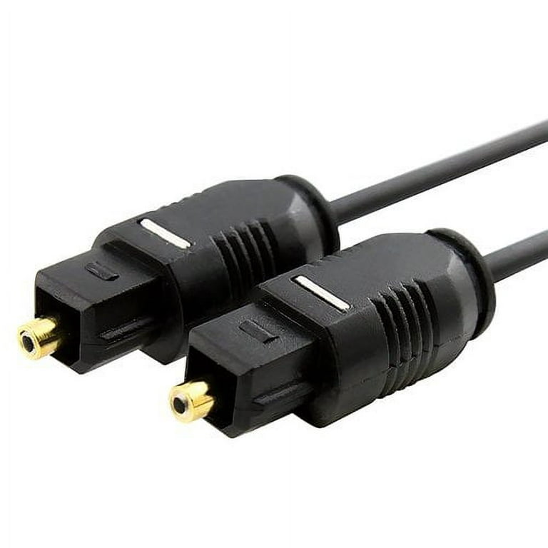 Cable optique audio - cable toslink vers mini toslink pour dvd, ps4, xbox,  lecteur blu ray, wii, ampli, barre de son, freebox, home cinema etc. (2m)