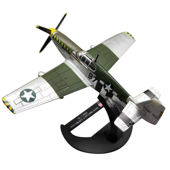 14cm Diecast Alloy 1/72 Scale WWII North American P-51B Mustang Fighter Finished Model Toy Gift TAPDRA Spare Part